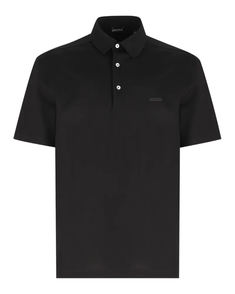 Ermenegildo Zegna Poloshirt aus Piqué - Schwarz Schwarz