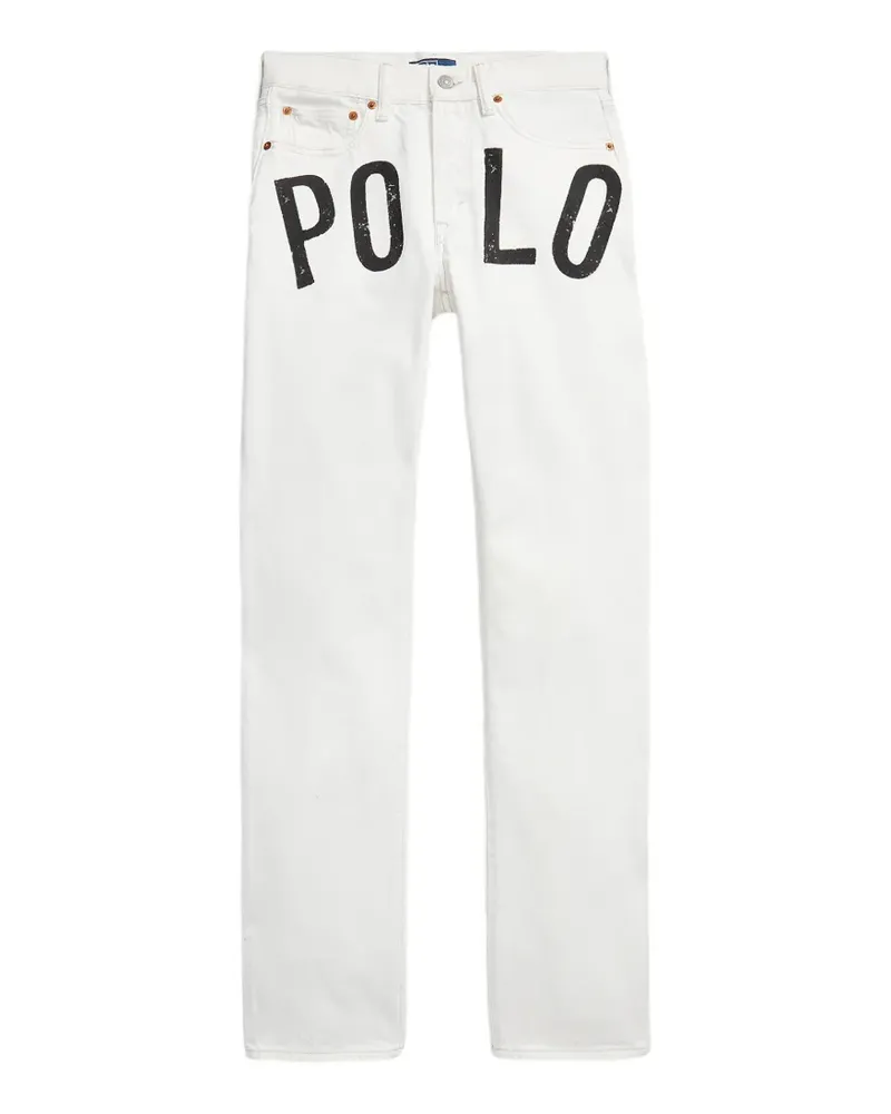 Ralph Lauren straight print trousers - Weiß Weiß