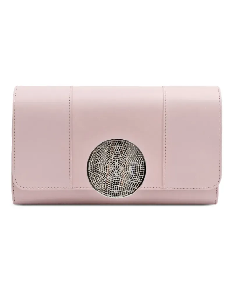 PERRIN PARIS Le Disque Clutch mit Strass - Rosa Rosa