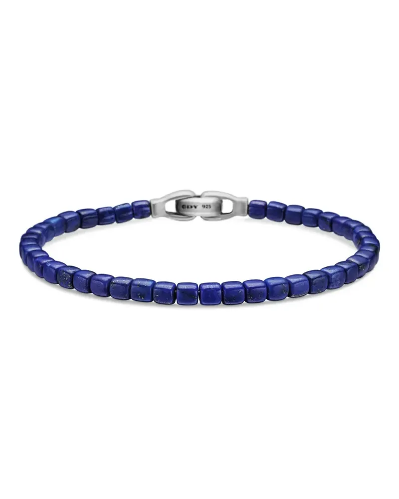 David Yurman Spiritual Beads Cushion Armband aus Sterlingsilber 4mm Silber