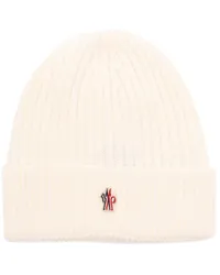 Moncler Beanie mit Logo Nude