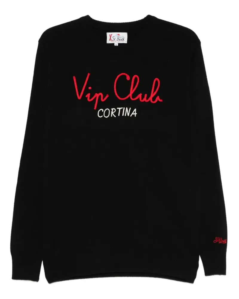 MC2 Saint Barth Bestickter Pullover - Schwarz Schwarz