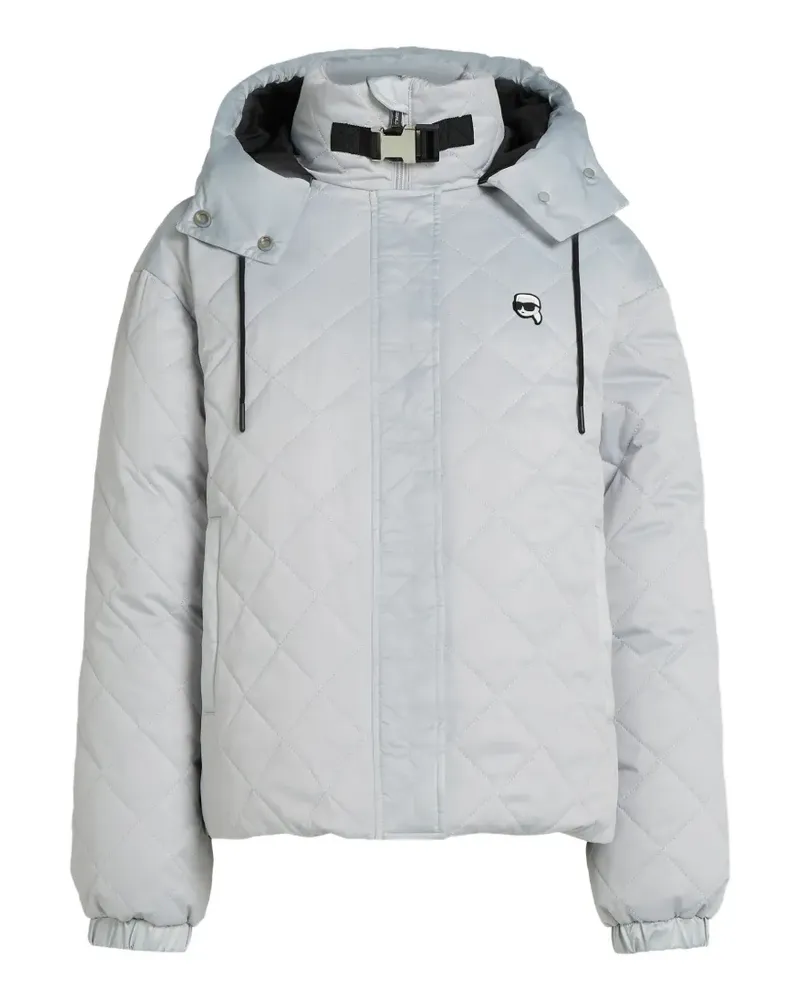 Karl Lagerfeld Gesteppte Ikon Jacke - Grau Grau