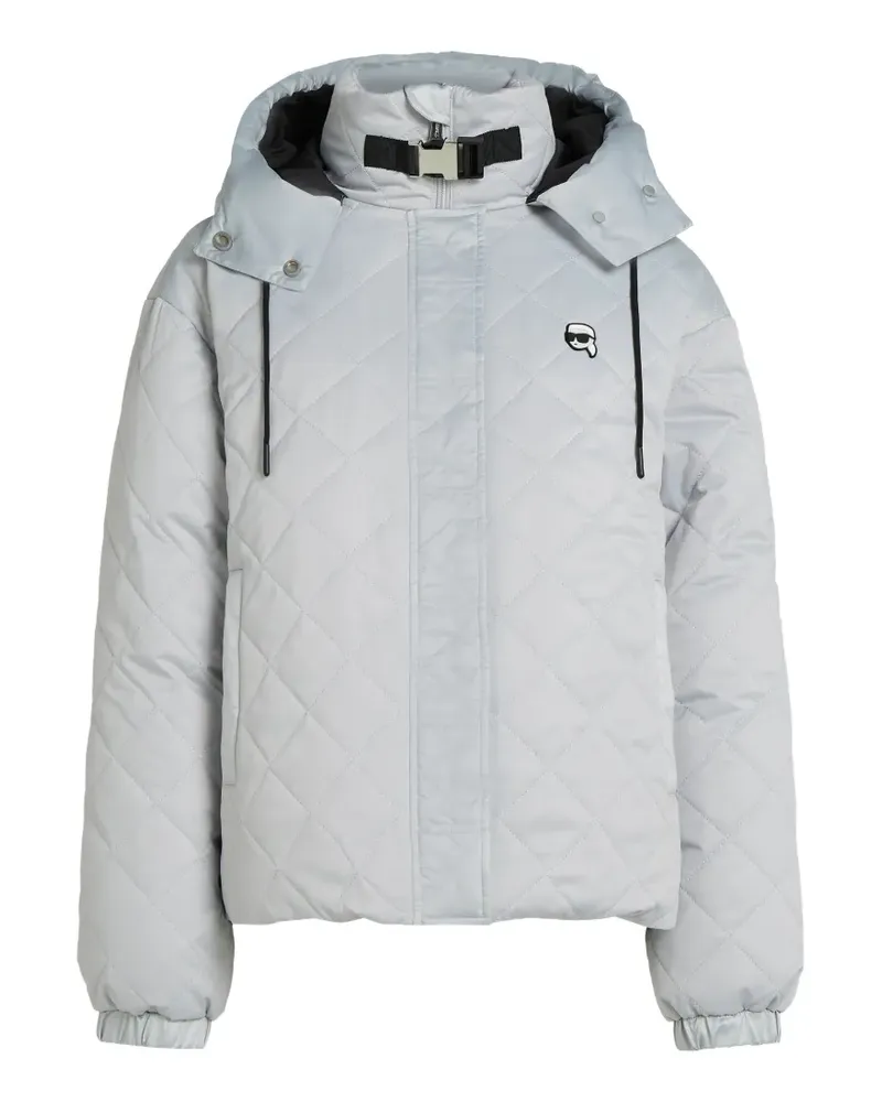 Karl Lagerfeld Gesteppte Ikon Jacke - Grau Grau