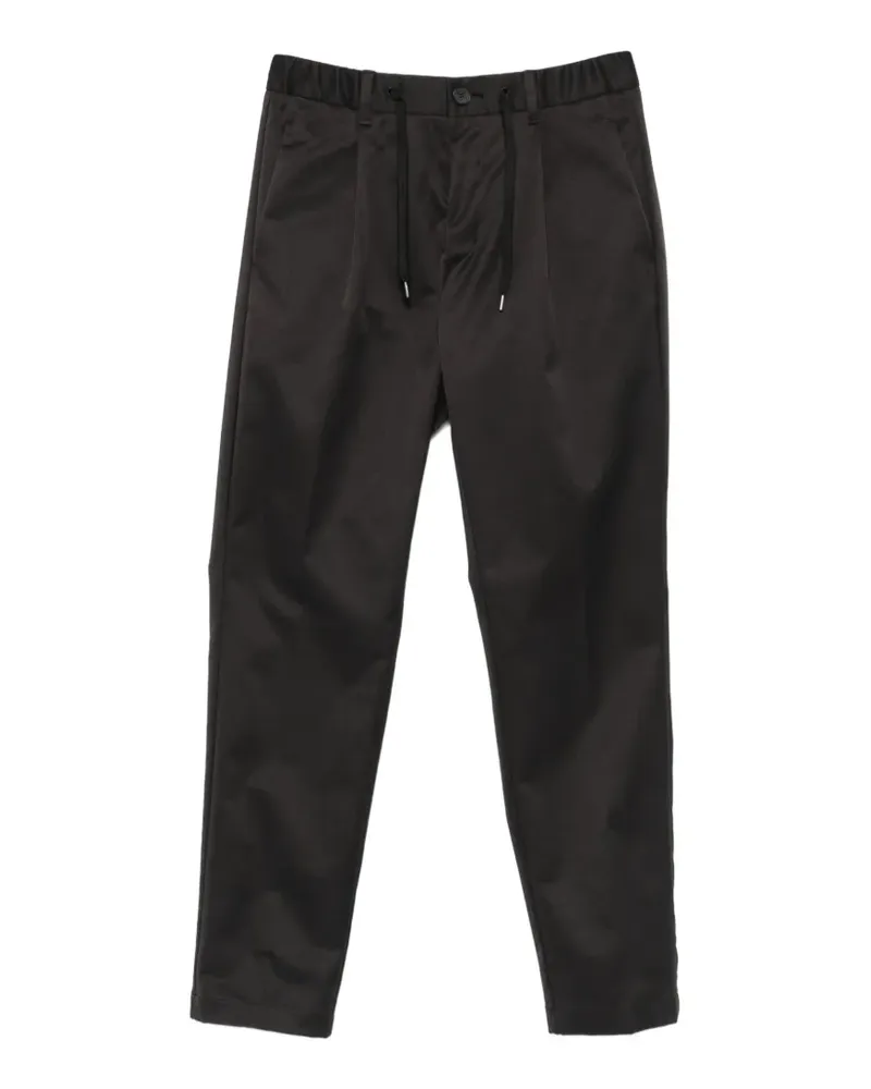 Herno drawstring-waistband tailored trousers - Schwarz Schwarz