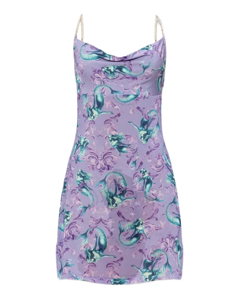 Versace Jeans mermaid beaded strap dress - Violett Violett