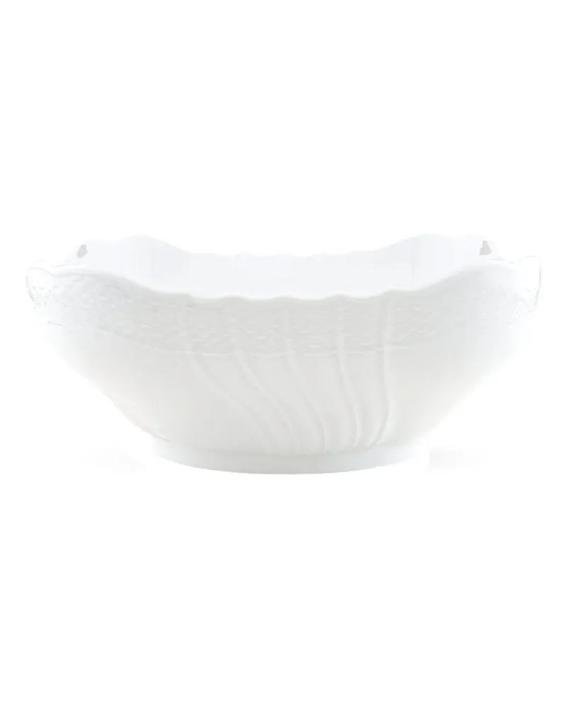 Ginori 1735 Strukturierte Salatschüssel (24,8cm x 24,8cm) - Weiß Weiß