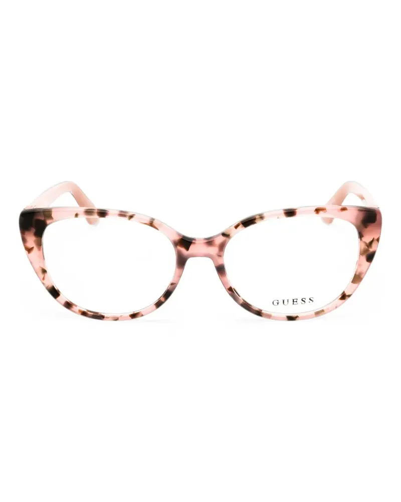 Guess Cat-Eye-Brille in Schildpattoptik - Rosa Rosa
