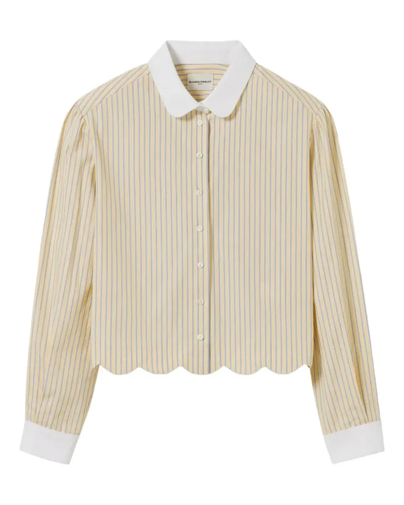 Claudie Pierlot Gestreiftes Hemd - Gelb Gelb