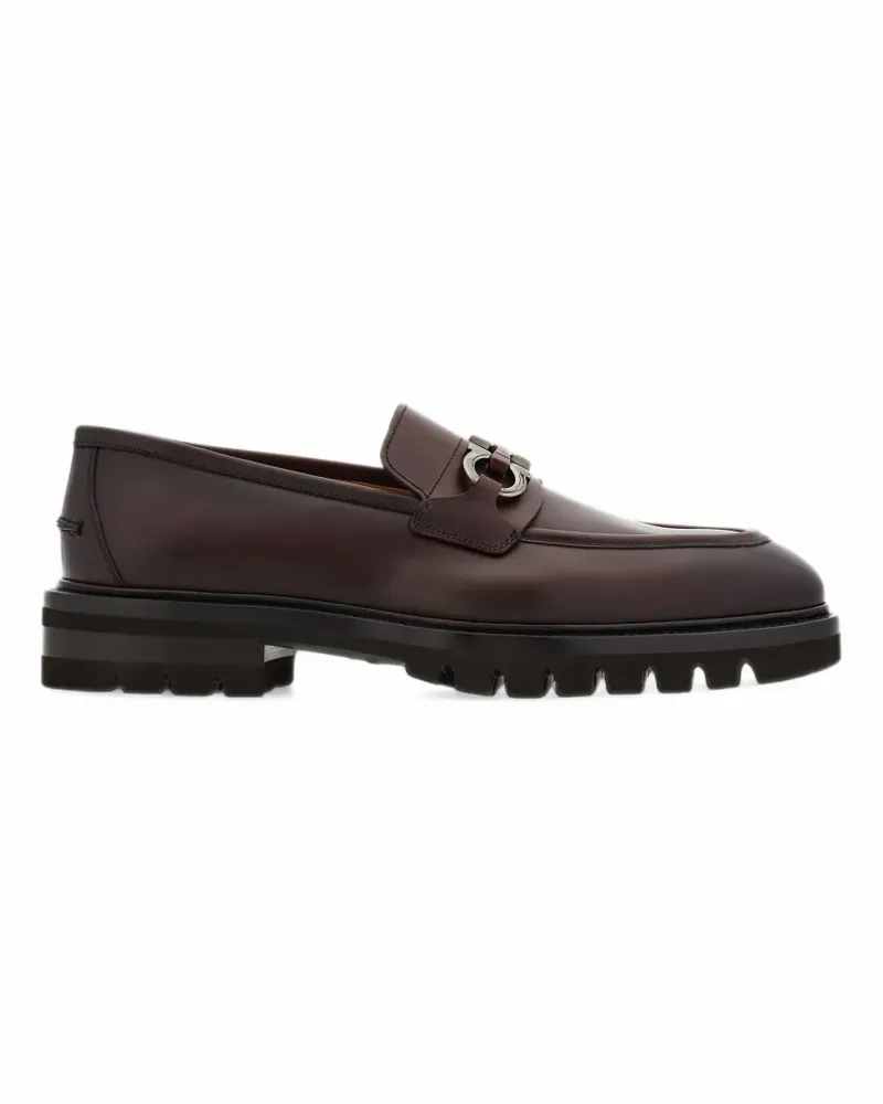 Ferragamo Loafer mit Gancini-Detail - Braun Braun