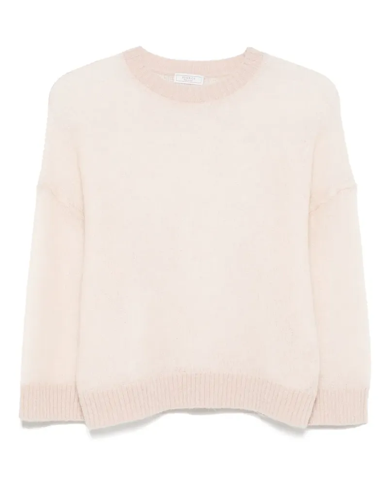 Peserico Pullover mit Lochstrickmuster - Rosa Rosa