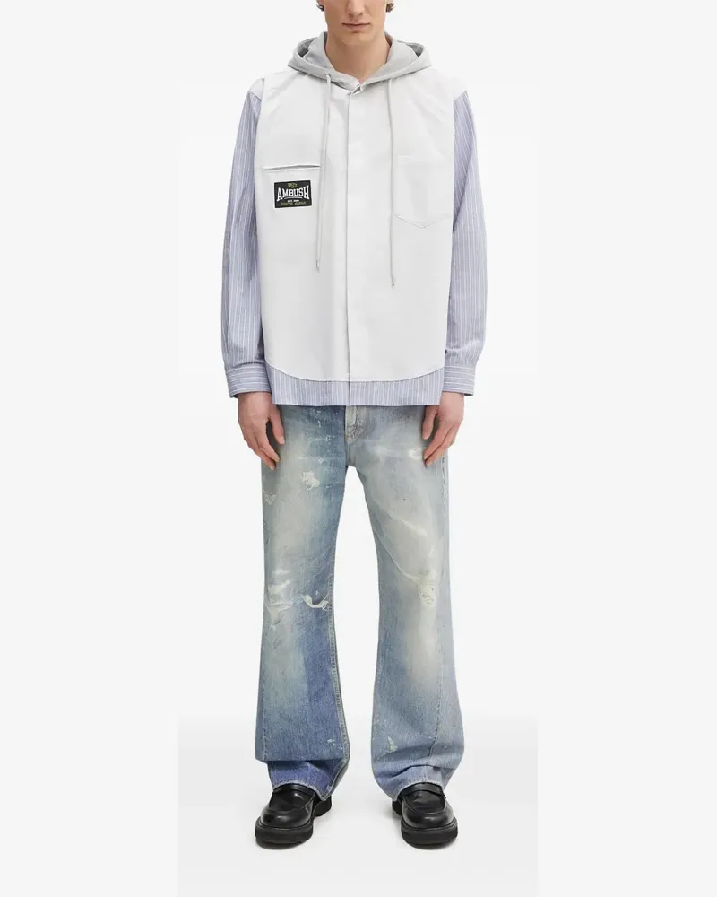 AMBUSH Hoodie mit Einsätzen - Grau Grau