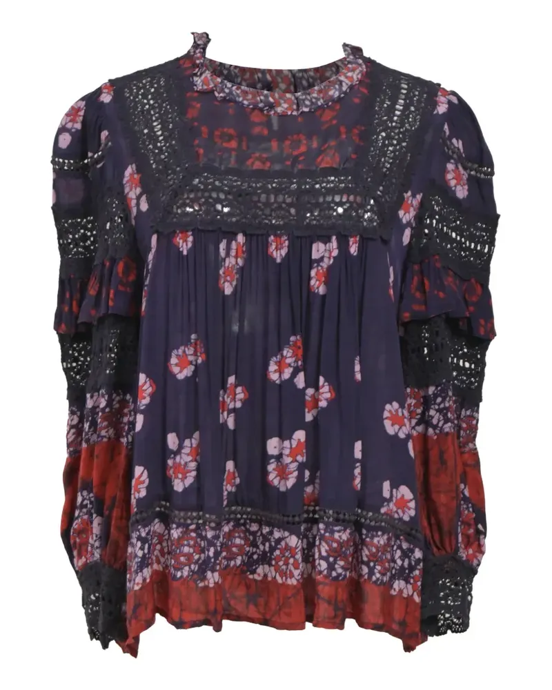 Sea Eloise ruffled printed blouse - Blau Blau