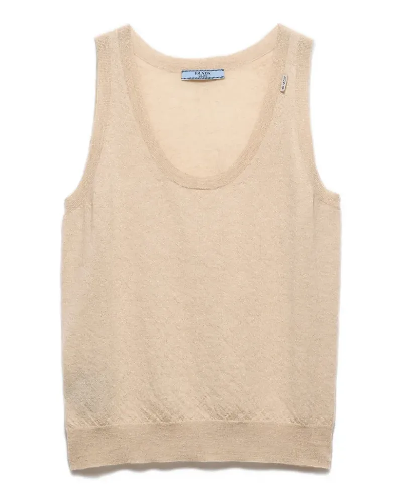 Prada cashmere tank top - Nude Nude
