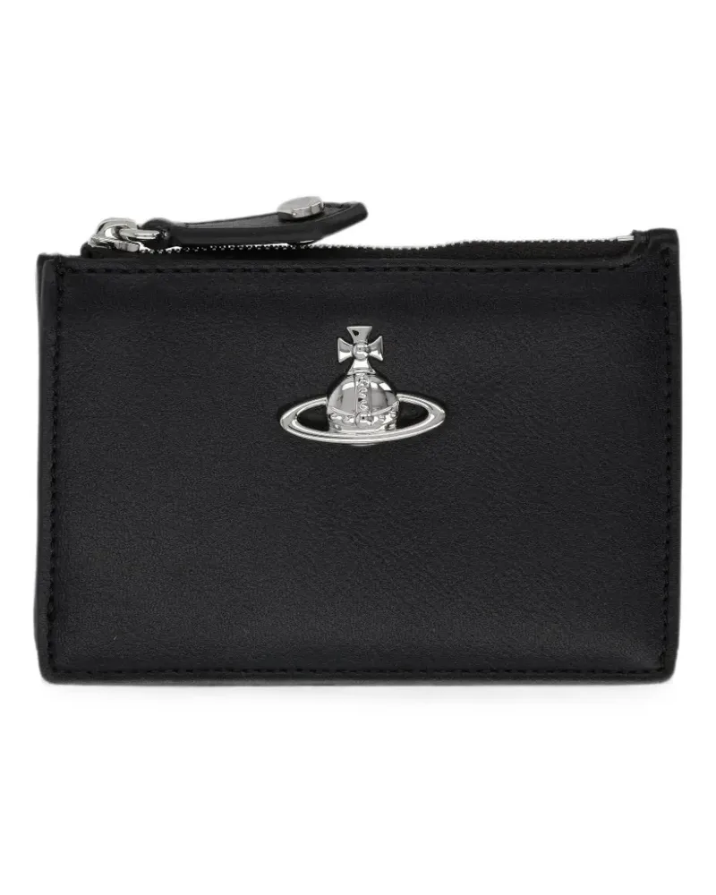 Vivienne Westwood Orb plaque cardholder - Schwarz Schwarz