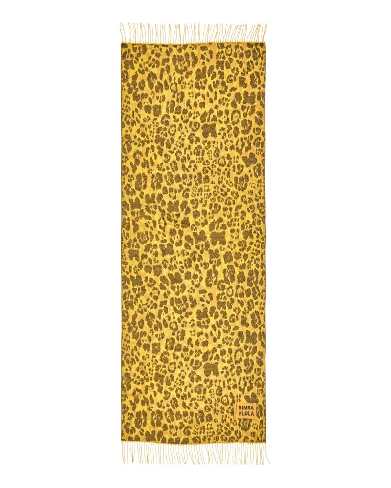 BIMBA Y LOLA Schal mit Leoparden-Print - Gelb Gelb