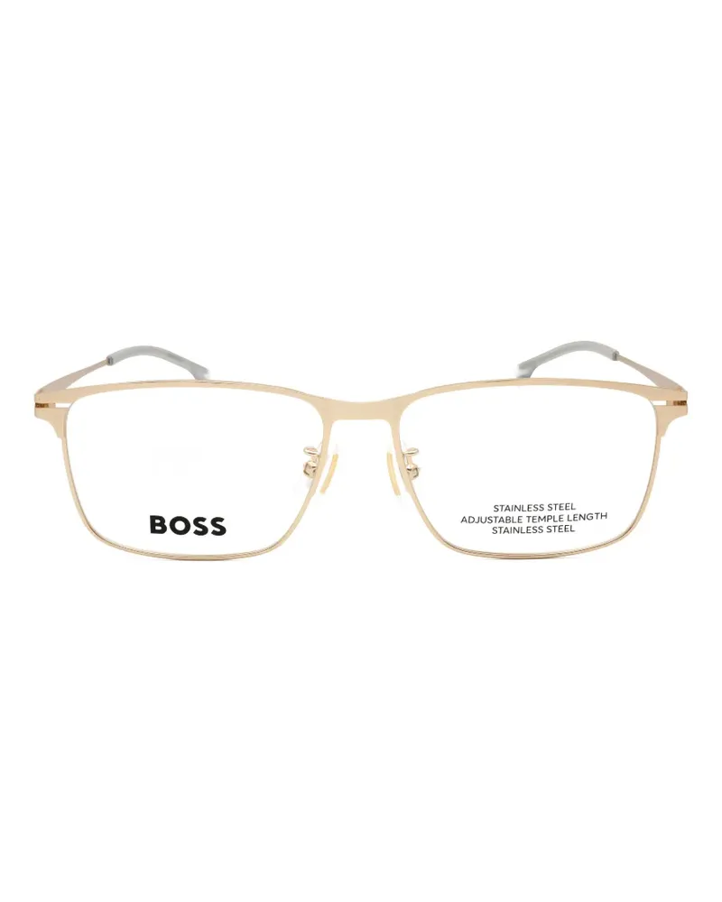 HUGO BOSS Brille mit eckigem Gestell - Gold Gold