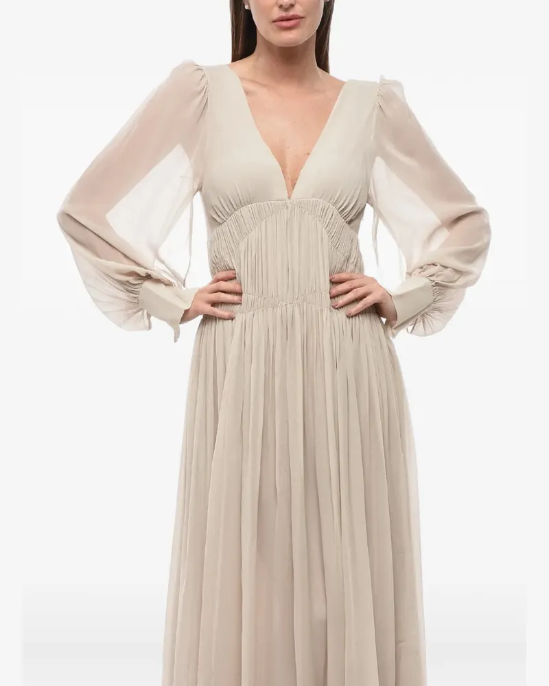 Stella McCartney Carleigh' Maxikleid - Nude Nude
