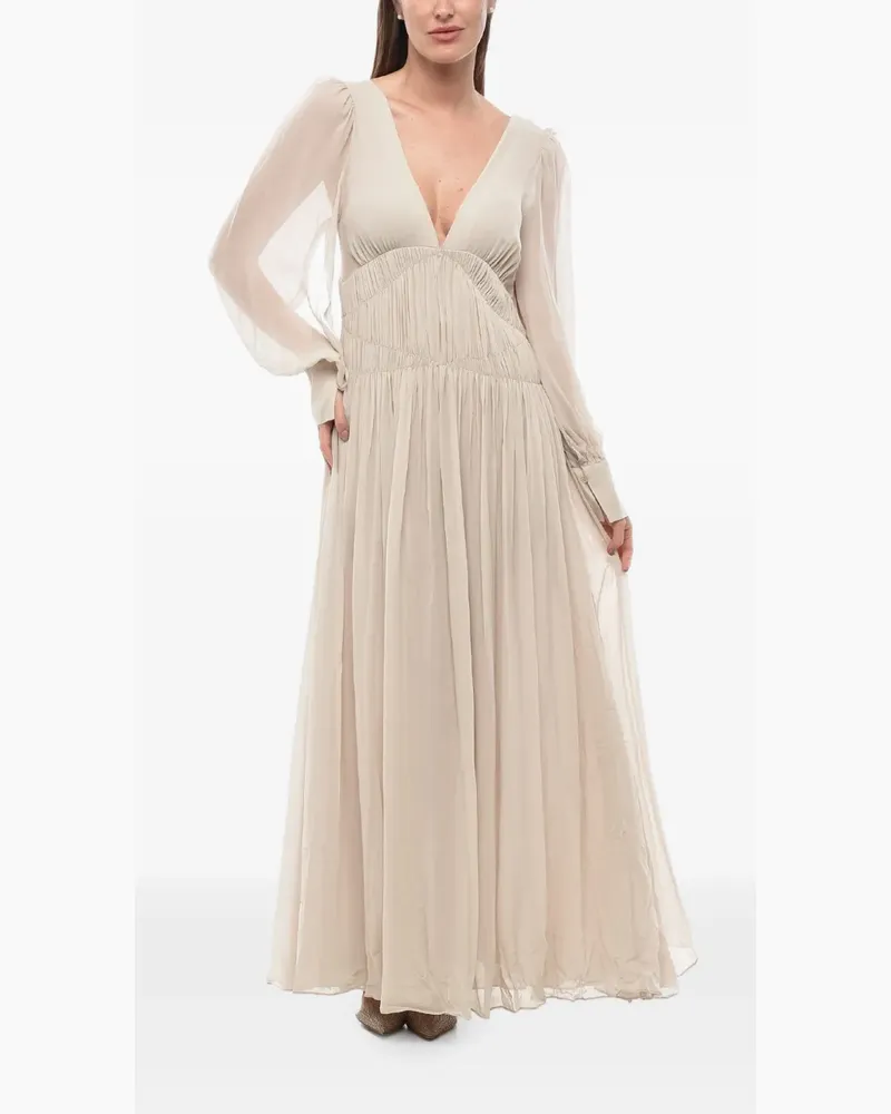 Stella McCartney Carleigh' Maxikleid - Nude Nude