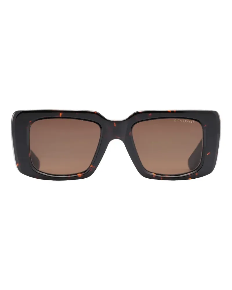 DITA Eckige Levele Sonnenbrille - Braun Braun