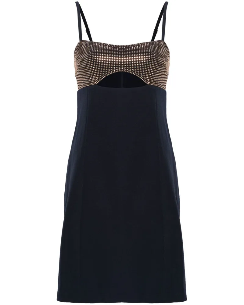 Michael Kors Kleid mit Cut-Outs und Strass - Schwarz Schwarz