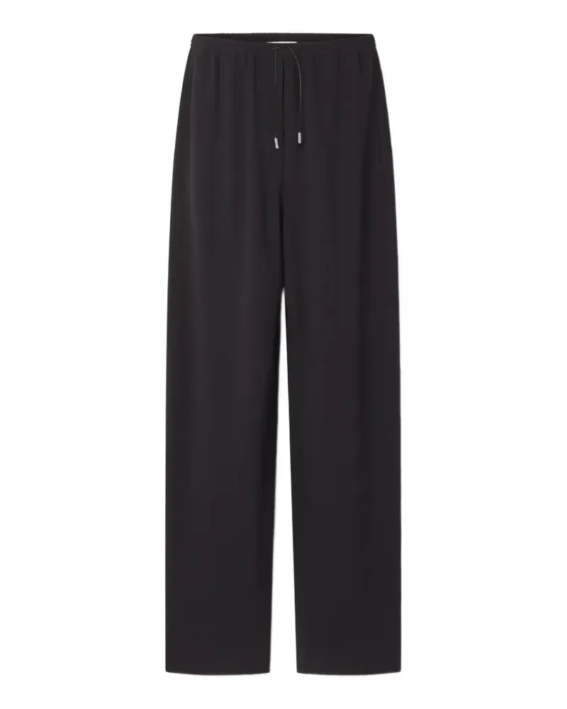 Lanvin Weite Hose mit Kordelzug - Schwarz Schwarz