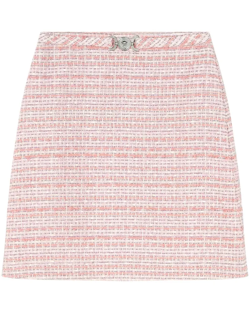 Versace Tweed-Rock in A-Linie - Rosa Rosa