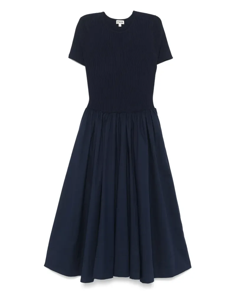 STAUD Ysabel Midikleid - Blau Blau