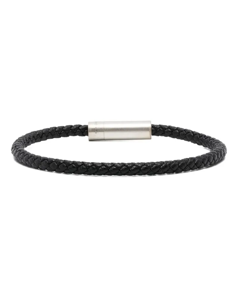 Le Gramme 7g leather cable bracelet - Schwarz Schwarz