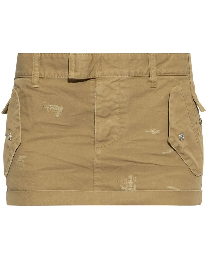 Dsquared2 Jeansrock im Distressed-Look - Nude Nude