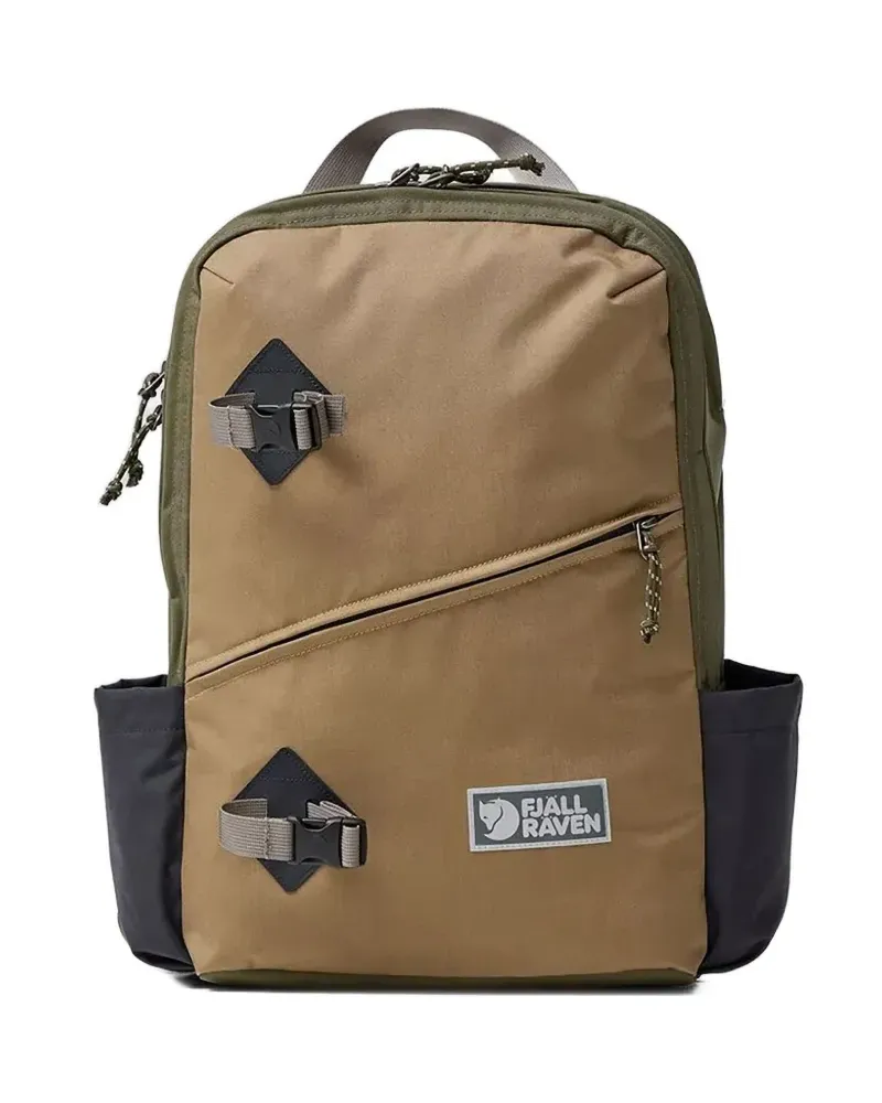 Fjäll Räven Rucksack mit zweifarbiger Schnalle - Grün Grün