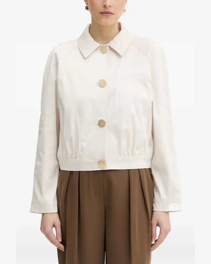Armani Exchange raglan-sleeve button-up jacket - Weiß Weiß