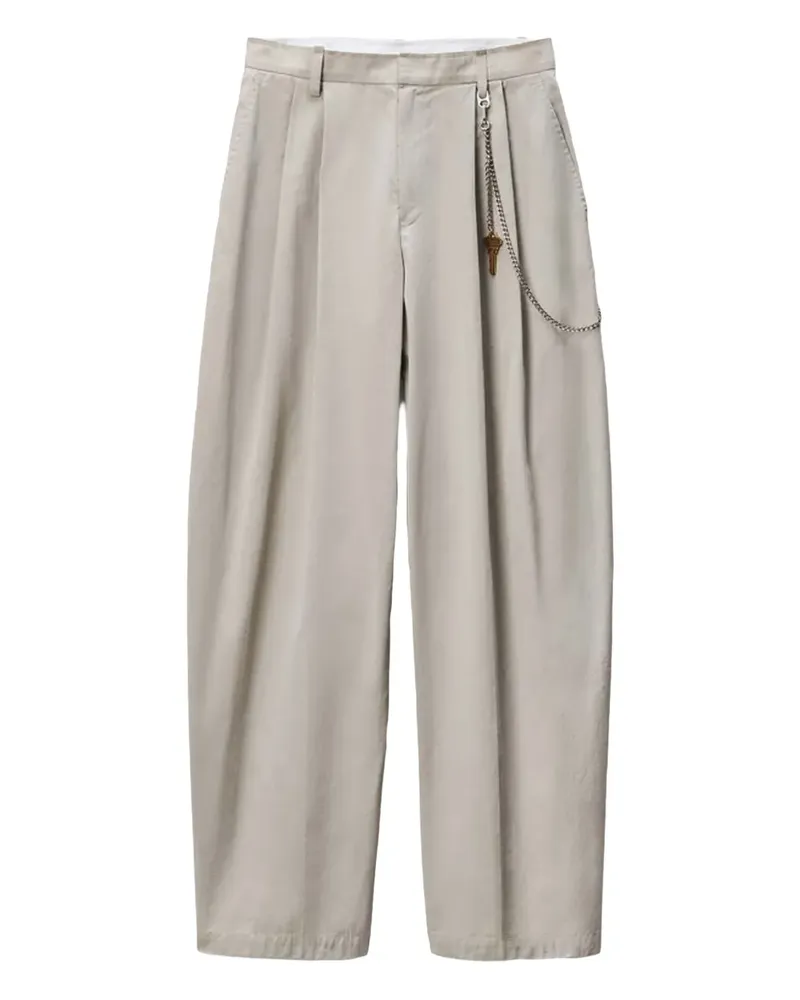 Alexander Wang Bundfaltenhose mit Kettendetail - STONE Stone