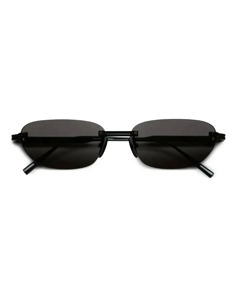 CHIMI Rahmenlose Sonnenbrille - Schwarz Schwarz
