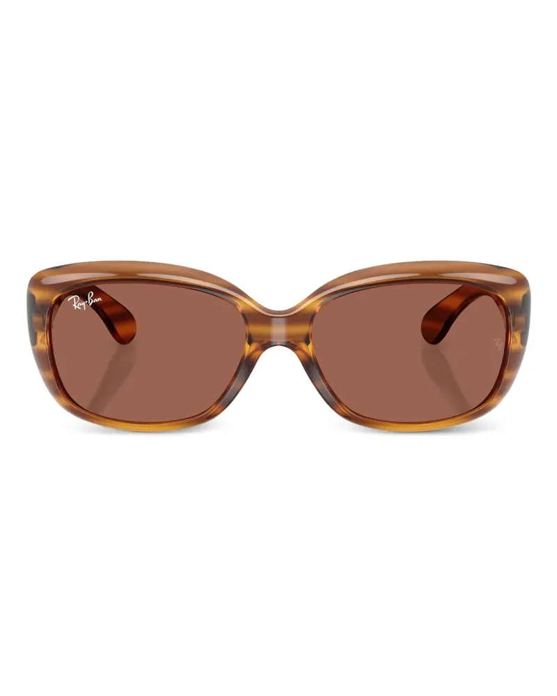 Ray Ban Jackie Ohh Sonnenbrille mit eckigem Gestell - Braun Braun