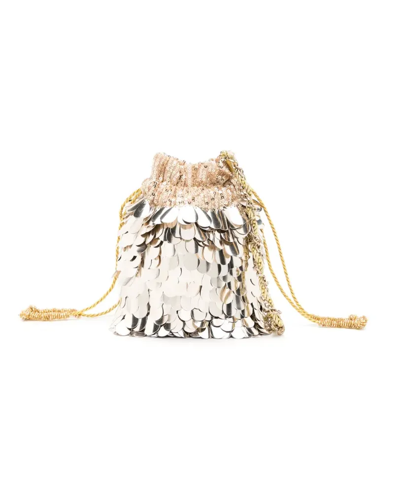 Nannacay Verzierte Keely Beuteltasche - Metallic Metallic