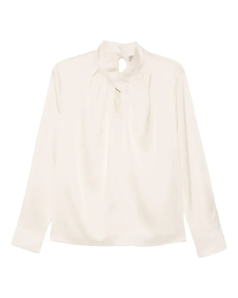 D.EXTERIOR pleated blouse - Nude Nude