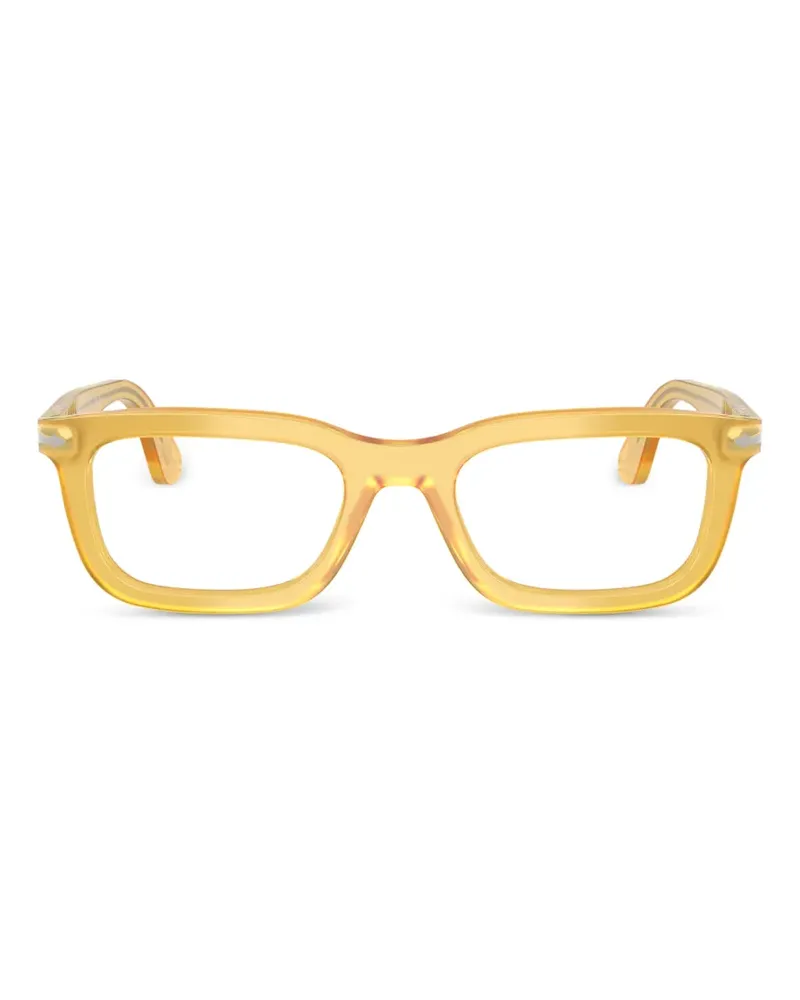 Persol Brille mit eckigem Gestell - Gelb Gelb
