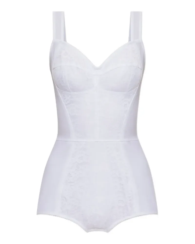 Dolce & Gabbana lace-insert bodysuit - Weiß Weiß