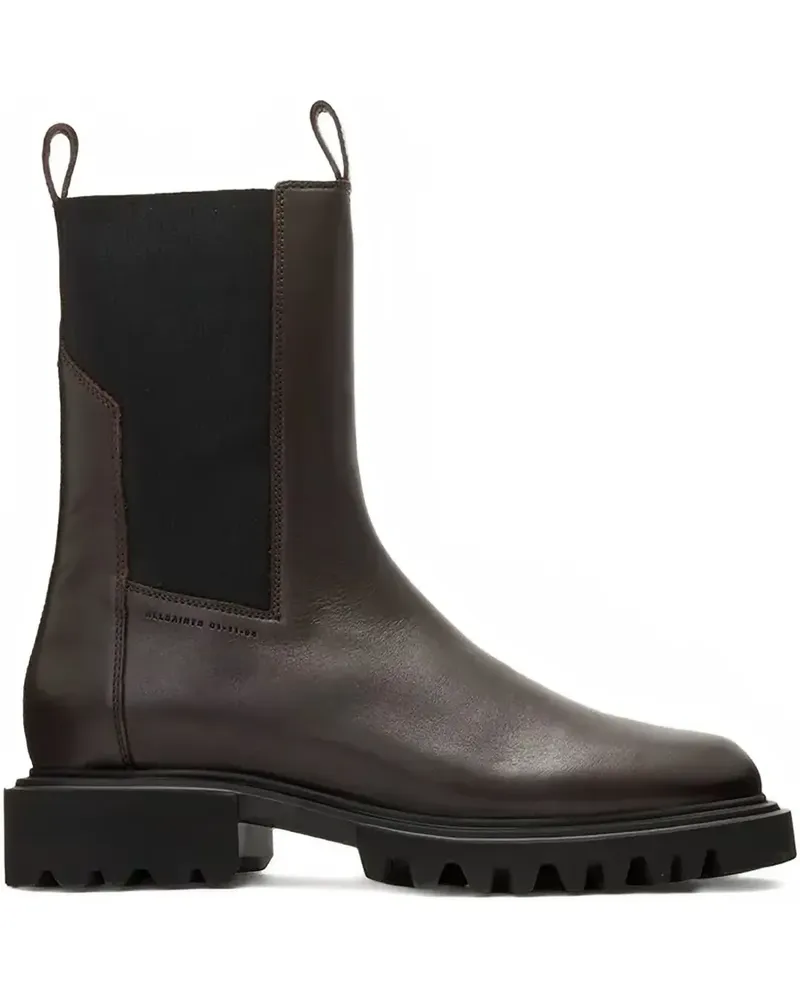 AllSaints Hallie pull-tab lug-sole boots - Braun Braun