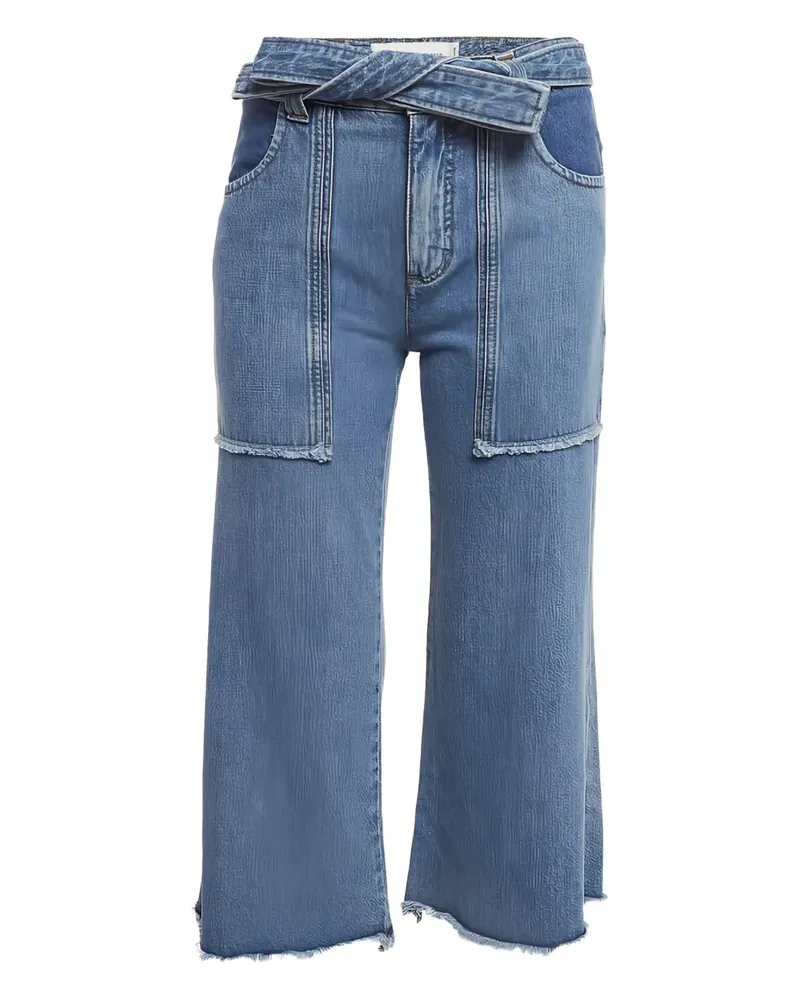 Victoria Beckham Jeans mit Gürtel - Blau Blau