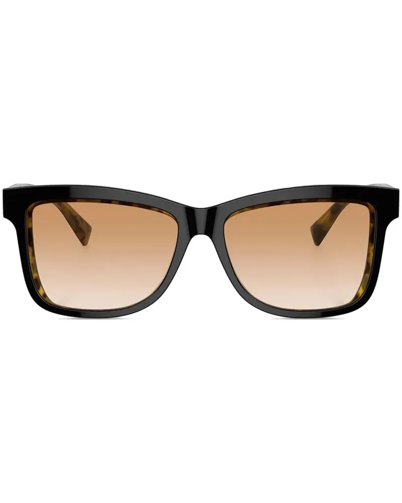 Brunello Cucinelli Sonnenbrille mit eckigem Gestell - Braun Braun