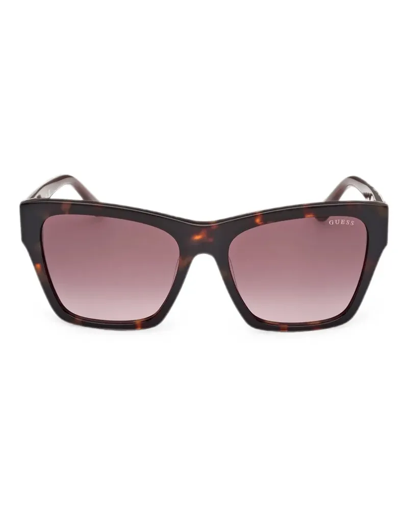 Guess Eckige Sonnenbrille - Braun Braun