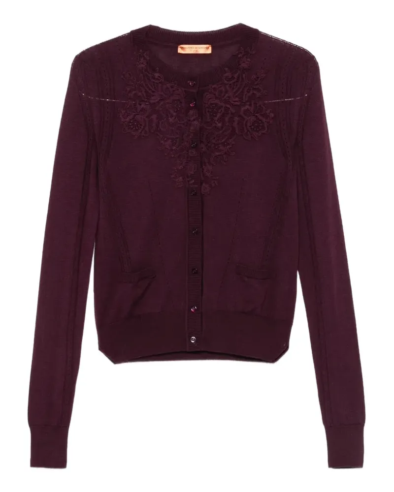 Ermanno Scervino Bestickter Cardigan - Violett Violett