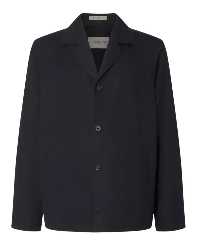Corneliani Hemdjacke aus Schurwolle - Blau Blau
