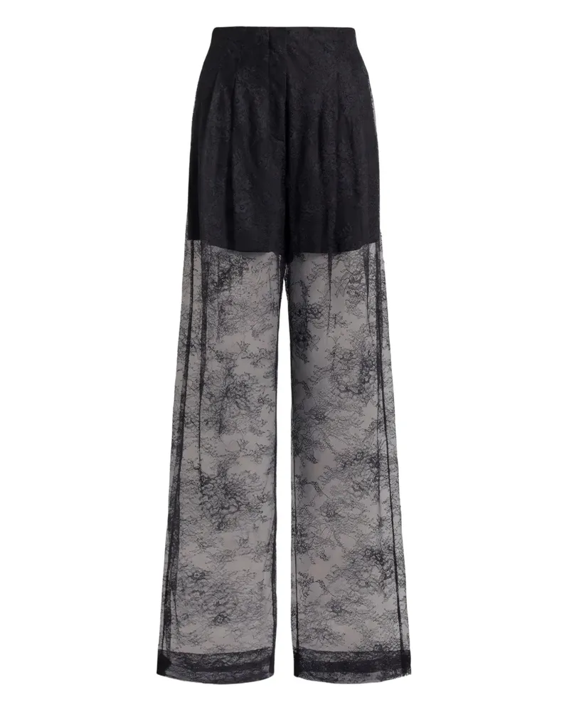 Alberta Ferretti Hose aus Spitze - Schwarz Schwarz