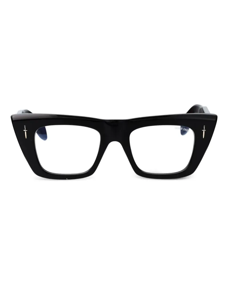 Cutler and Gross Cat-Eye-Brille aus Acetat - Schwarz Schwarz