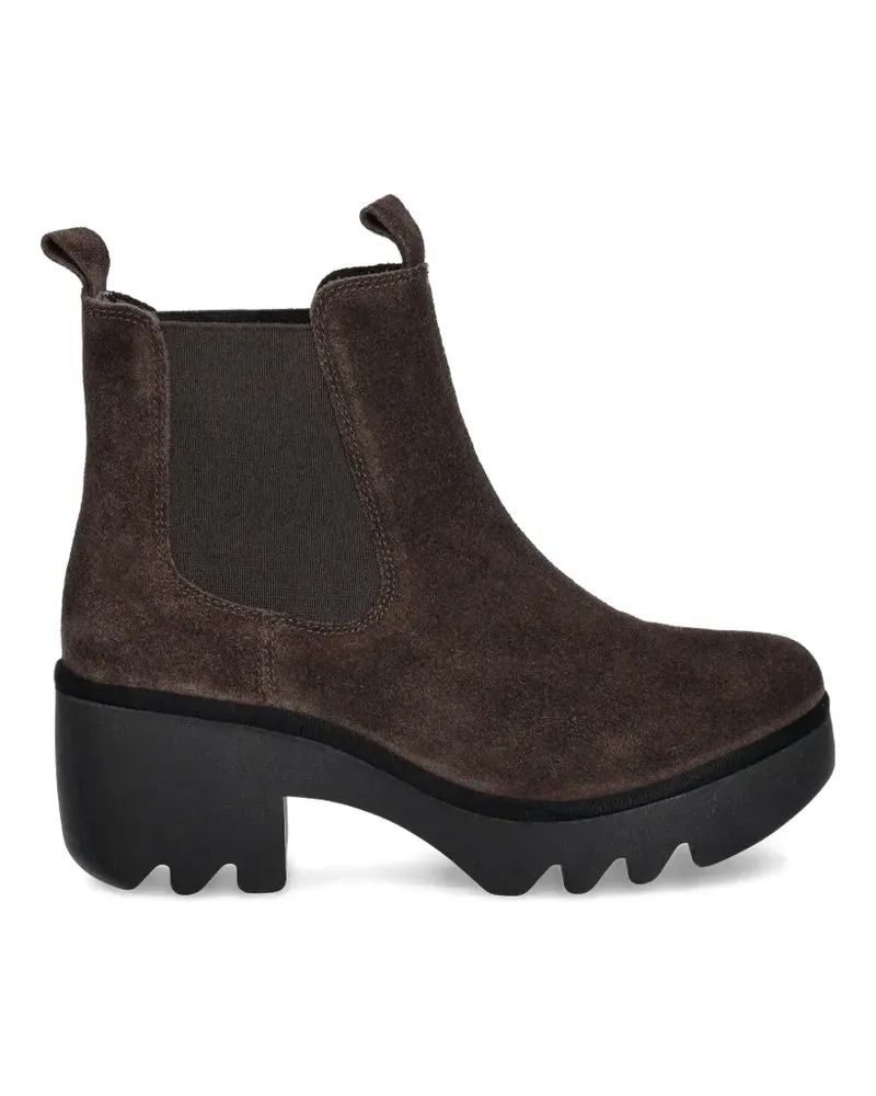 Fly London pull-tab block-heel boots - Braun Braun