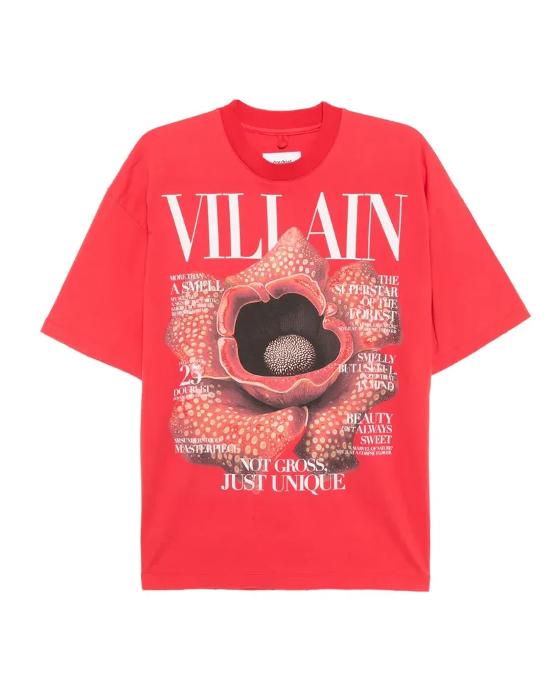 Doublet T-Shirt mit grafischem Print - Rot Rot
