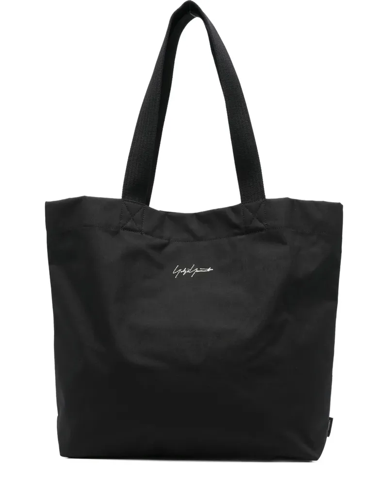 Y-3 Shopper mit Logo-Stickerei - Schwarz Schwarz